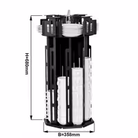 Cup & Saucer Dispenser - rotating - Stainless Steel - Countertop Version