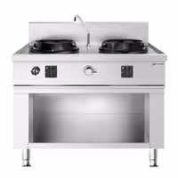 Fogão wok a gás - 30kW - 2 queimador(es) - incl. 1 torneira(s)