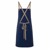 KARLOWSKY | Chef & Barista Bib Apron Urban Nature – Steel Blue - 700x850 mm - Cross-back straps