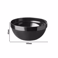 (6 adet) Kase - Melamin - CASUAL MAXI - 150ml - yuvarlak - Ø105mm - Derinlik:45mm - Siyah