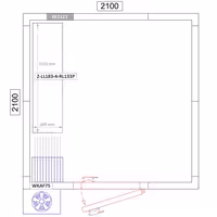 وحدة رفوف ألمنيوم - بداية - 1315x1800mm - عمق: 360 mm - 4 رفوف - الحمولة: 600 kg