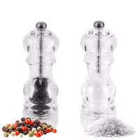 (6 pieces) PEUGEOT | NANCY - Salt & Pepper Mill - Acrylic - Height: 180mm