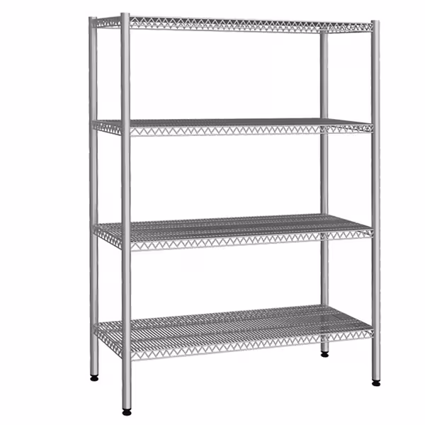 رفوف ستانلس ستيل - 1370x360mm - عمق: 360 mm - 4 رفوف - الحمولة: 240 kg