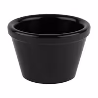 (6 adet) Sos Kasesi - FRIENDLY - PET - 50ml - yuvarlak - Ø60mm - Siyah