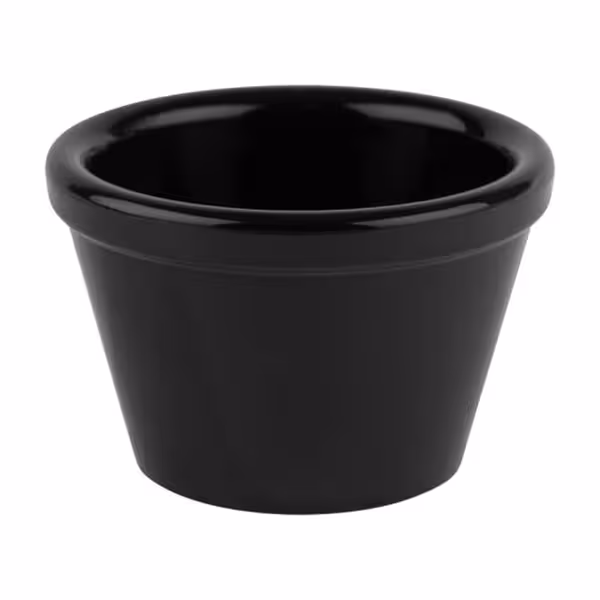 (6 adet) Sos Kasesi - FRIENDLY - PET - 50ml - yuvarlak - Ø60mm - Siyah