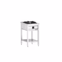 Fogão a gás - 8,5kW - 1 queimador - aberto com base e gaveta de recolha - com queimadores de alto rendimento