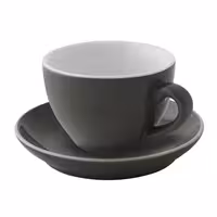 (6 kom) Colors - Šalica za cappuccino - 180 ml - Siva
