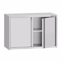 خزانة حائط ستانلس ستيل ECO - 800x400mm - مع باب ذو أجنحة - ارتفاع 650 mm