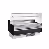 Serve Over Counter - 1622mm - with 2 doors - with 1 shelf - black front panel - capacity 178 litres