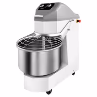 عجانة حلزونية للمخابز - 30 L / 19 kg - سرعتان - وعاء ثابت & عجلات - مؤقّت