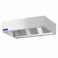 Commercial Wall-Mounted Extractor Hood with Motor – 1800mm – wwith Speed Controller, Baffle Filters & Lighting