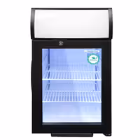 GASTRO-COOL | Commercial Mini Bar Fridge – 62 L – 430 mm – Lockable – 2–10 °C – Black