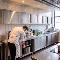 RVS wandkast PREMIUM - 1200x400x650mm - met schuifdeuren