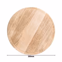 Pizza Tabağı - Yuvarlak Düz - Ahşap, Ø300mm