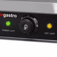 Grelhador de contacto Profissional - 4,4kW - placas: superior e inferior estriadas - Área de grelha: 475x230mm