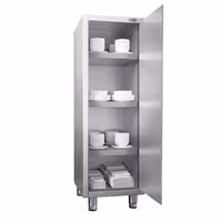 خزانة تخزين من الفولاذ المقاوم للصدأ PREMIUM - 600x600mm - 1 باب مفصلي - الارتفاع: 1800mm