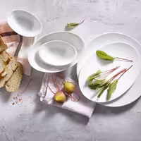 (6 adet) WHITE DELIGHT - Düz Tabak Yuvarlak - Porselen, Ø320mm, Beyaz