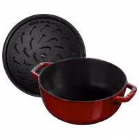 STAUB | La Marmite Lily Enamelled Cast Iron Pot – Ø 240 mm – Grenadine Red