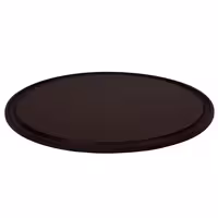 (12 adet) Pizza Tabağı Yuvarlak Düz - Polietilen, Ø420mm, Kahverengi