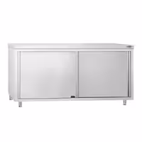 خزانة عمل ستانلس ستيل KOPENHAGEN PREMIUM - 1800x600mm - فتحة تمرير