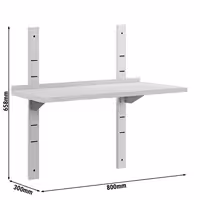 Seinähylly ECO - 800x300 mm - 1 taso
