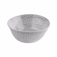(6 adet) Kase - FOOTMARK - Melamin - 250ml - köşeli - 130x130mm - Derinlik:55mm - Beyaz/Gri