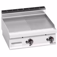 Plită de gătit pe gaz – 13,8 kW – netedă și striată
