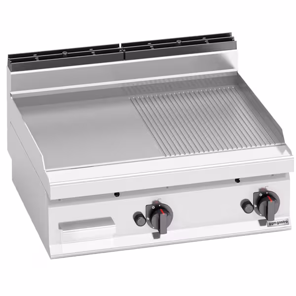 Plită de gătit pe gaz – 13,8 kW – netedă și striată