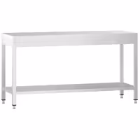 Rozsdamentes acél munkaasztal PREMIUM - 2000x700 mm - alsó polccal