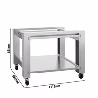 Base Stand - for Pizza Oven - 1112x583x835mm - Stainless Steel - for POP434E