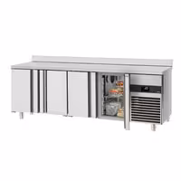 Commercial Counter Fridge PREMIUM - 2330x600mm - with 4 doors - capacity 510 litres