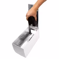AIR-WOLF | Dozator sredstva za čišćenje WC daske sa senzorom - 500 ml - Bijeli plemeniti čelik