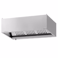Commercial Wall-Mounted Extractor Hood with Motor – 1600mm – with Speed Controller, Baffle Filters & LED Lighting