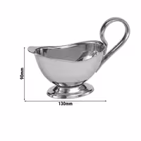 (6 قطع) وعاء الصلصة - PROFI - ستانلس ستيل 18/8 - 0.07 Liter - 130x60x90mm
