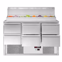 Pripremni rashladni pult Mini ECO - 1368x700 mm - 6 ladica - za 8x GN 1/6