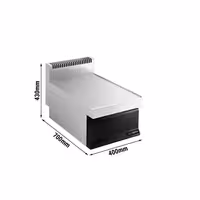 Semleges elem - 400 mm - fiókkal - 1x GN 1/1 vagy 2x GN 1/2