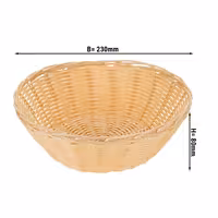 Bread Basket - Rattan - 23 x 17.5 cm - Natural