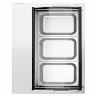 Countertop Ice Cream Display Freezer - 867mm - Static cooling - with LED lighting - for 4 x 5 litres Napoli pans - hinged glass lid