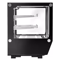 Countertop display fridge - 120L - 702mm - Double glazing - with 2 adjustable shelves - rear sliding glass doors