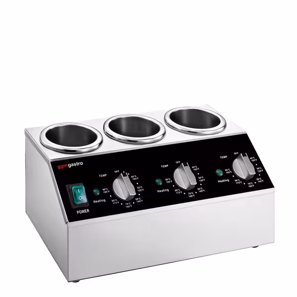 Incalzitor electric de sosuri - 600 W - pentru 3 flacoane