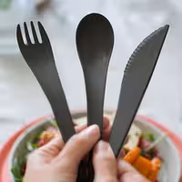 (200 pcs) Reusable Fork - Grey