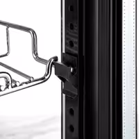 4-Sided Glass Display Fridge - 750L - 990mm - Double glazing - square - with 4 shelves - 2 hinged glass doors