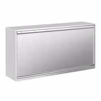 خزانة حائط ستانلس ستيل PREMIUM - 1600x400mm - مع باب انزلاقي - ارتفاع 800 mm