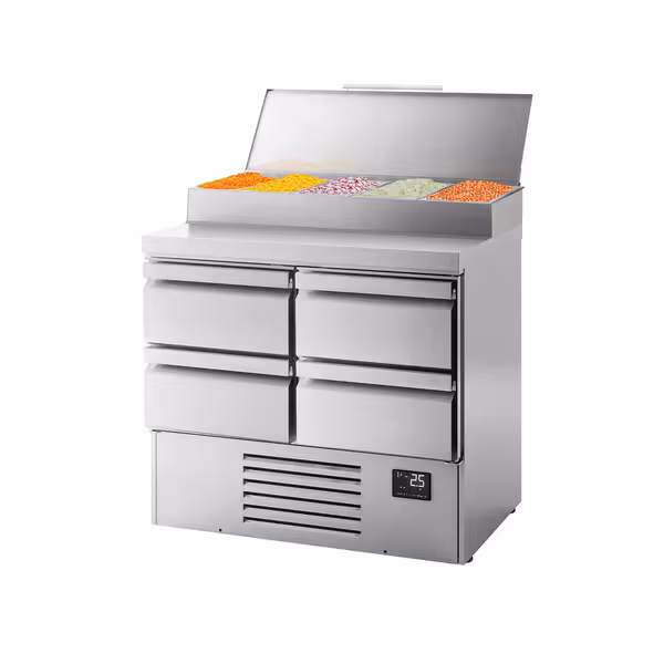 Pripremni rashladni pult Mini - 978x700 mm - 4 ladice - za 5x GN 1/4