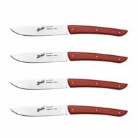 BERKEL | (4 bucăți) - Cuțit pentru friptură - Roșu - 110mm