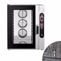 Commercial Electric Combi Oven - Digital Controls - 10x GN 2/1 or 20x GN 1/1 - incl. Automatic washing system, Wi‑Fi & USB, Hand shower, Core temperature probe, Direct steam injection