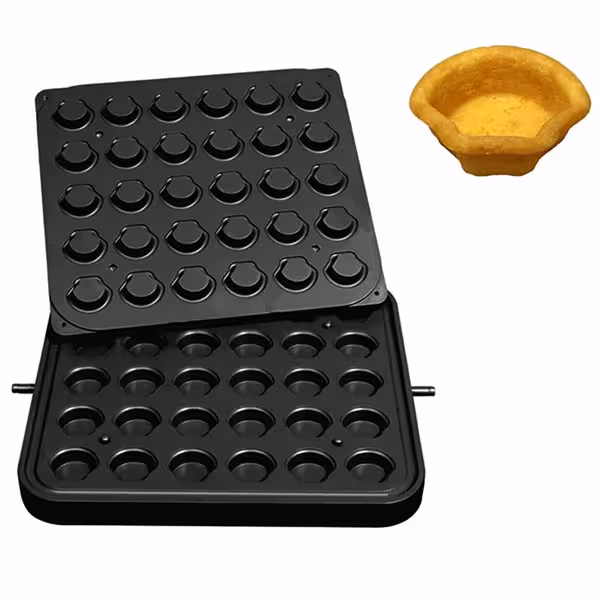 Tartelet Makinesi TMPIC İçin Plakalar - Kalıp: 30x Midye - 50x45mm
