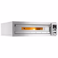 (2 pcs) Electric Deck Pizza Oven - Twin Deck - Refractory Stone Deck - 6+6 - Ø 33cm (13") - Mechanical Controls - up to 400°C