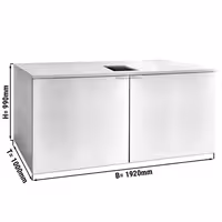 Rashladni ormar hladnjak za pivske bačve bez agregata - 8x50 l bačve - 1920 x 1000 mm