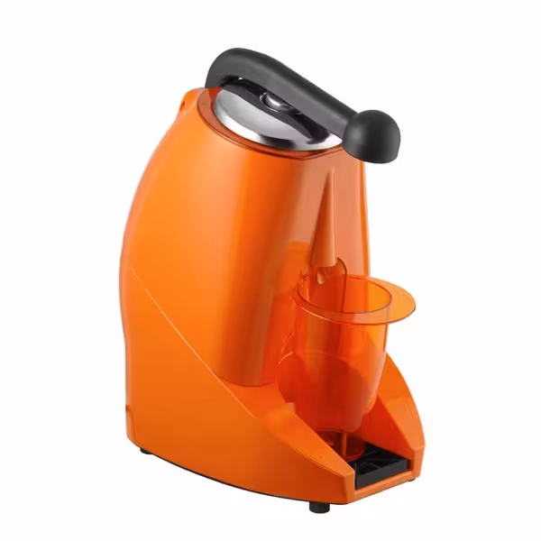 Kollu Narenciye Sıkacağı - 570W - 10.17kg - Elektrikli, kol mekanizmalı, yıkama sistemi, 1300-1600 rpm, bulaşık makinesinde yıkanabilir parçalar, 230V 50Hz - Turuncu (Tekli)
